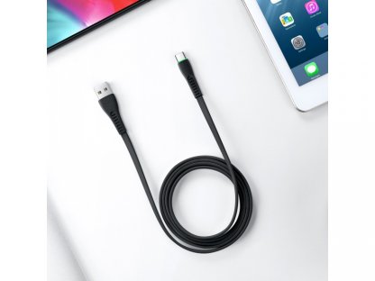 Mcdodo nabíjecí / datový kabel USB-C s LED světlem 1,8 m Flying Fish Series černá