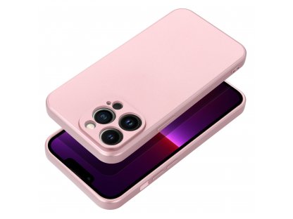 Pouzdro METALLIC pro IPHONE 15 - růžové