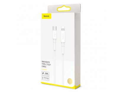 Mini kabel Type-C k iP PD 18W 1m - bílý