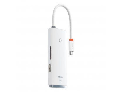 Multifunkční rozbočovač USB typu C řady Lite - 2 x USB 3.0 / USB typu C / HDMI 1.4 / SD/TF bílý (WKQX050002)