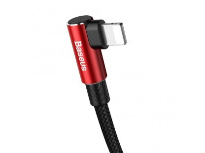 MVP Elbow úhlový kabel s boční zástrčkou USB Typ C Power Delivery / Lightning 1m 18W 3.5A červený (CATLMVP-A09)