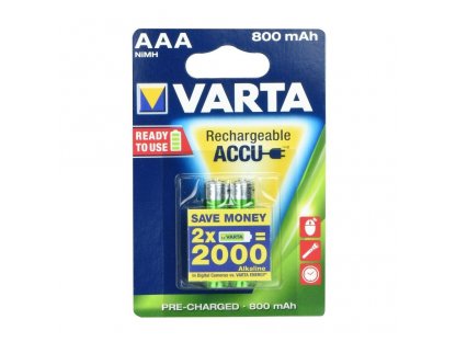 Nabíjecí baterie VARTA R3 800 mAh (AAA) 2 ks.