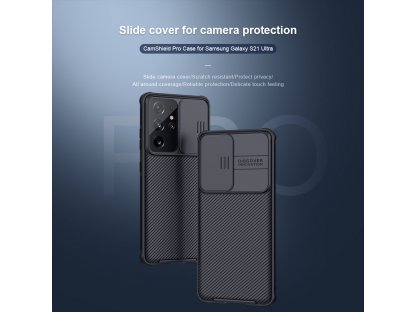 Zadní Kryt Nillkin CamShield Pro pro Samsung Galaxy S21 Ultra - černý