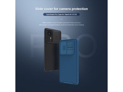 Nillkin CamShield Pro Zadní Kryt pro Xiaomi 12 / 12X - černý