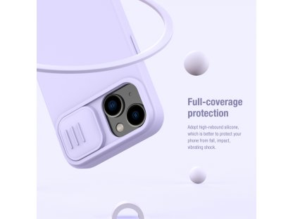 Silikonový Kryt Nillkin CamShield Silky Magnetic pro Apple iPhone 14 - fialový