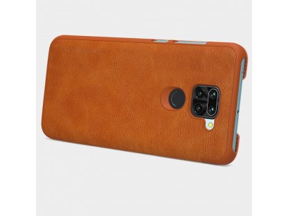 Nillkin Qin kožené pouzdro Xiaomi Redmi 10X 4G / Xiaomi Redmi Note 9 černé