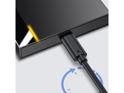 Ochranné pouzdro pro HDD SSD SATA 2,5'' USB 3.2 Gen 1 (5 Gb/s) USB Type C + kabel černý (CAYPH-B01)