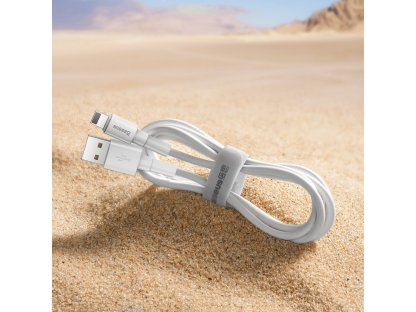 odolný kabel USB / micro USB 2.4A 1m bílý(CAMSW-02)