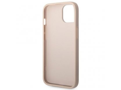 Original faceplate case GUESS GUHCP14SG4GFPI for iPhone 14 (4G Gold Logo / pink)