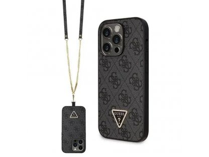 Original faceplate case GUESS GUHCP14XP4TDSCPK for iPhone 14 PRO MAX (Metal Logo Starss Crossbody / black)