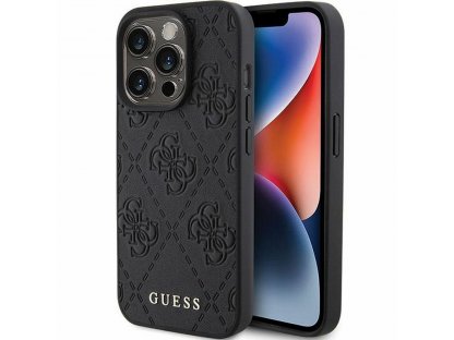 Original faceplate case GUESS GUHCP15LP4EPMK for iPhone 15 PRO (Quilted 4G Classic / black)