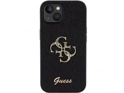 Original faceplate case GUESS GUHCP15MHG4SGK for iPhone 15 PLUS (Fixed Glitter Big 4G / black)