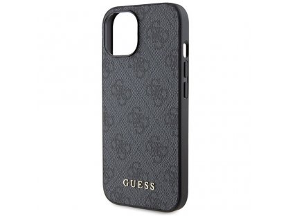 Originální pouzdro GUESS pro iPhone 15 (4G Metal Logo / šedé)