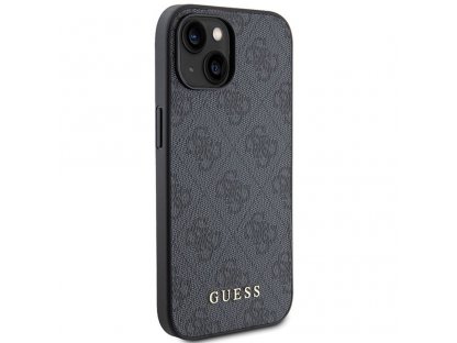 Originální pouzdro GUESS pro iPhone 15 (4G Metal Logo / šedé)