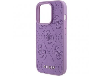 Original faceplate case GUESS GUHCP15XP4EPMU for iPhone 15 PRO MAX (Quilted 4G Classic / light purple)