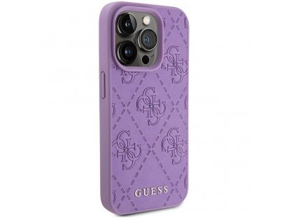 Original faceplate case GUESS GUHCP15XP4EPMU for iPhone 15 PRO MAX (Quilted 4G Classic / light purple)