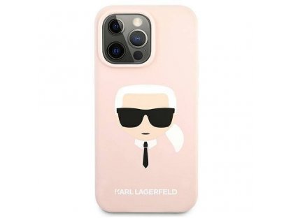 Original faceplate case KARL LAGERFELD KLHCP13LSLKHLP for iPhone 13 PRO (Silicone K. Head / light pink)