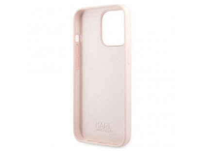 Original faceplate case KARL LAGERFELD KLHCP13LSLKHLP for iPhone 13 PRO (Silicone K. Head / light pink)