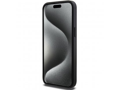 Pouzdro KARL LAGERFELD Gripstand Saffiano choupette PIN pro iPhone 13 Pro Max - černé