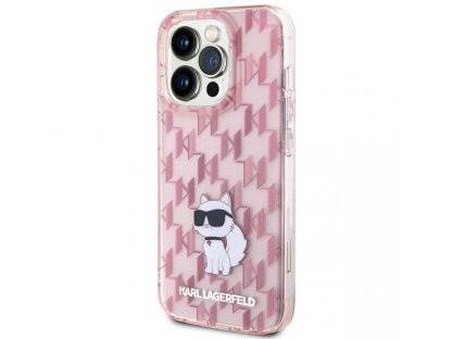 Original faceplate case KARL LAGERFELD KLHCP15LHNCMKLP for iPhone 15 PRO (Monogram / pink)