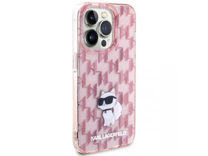 Original faceplate case KARL LAGERFELD KLHCP15LHNCMKLP for iPhone 15 PRO (Monogram / pink)