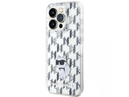 Original faceplate case KARL LAGERFELD KLHCP15LHNCMKLT for iPhone 15 PRO (Monogram / transaprent)