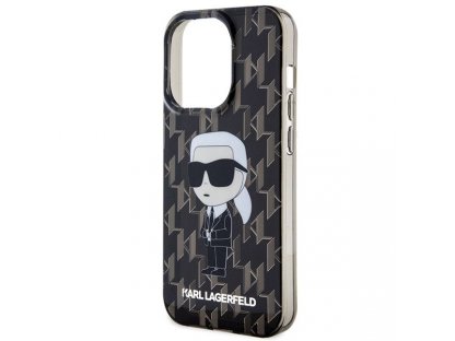 Original faceplate case KARL LAGERFELD KLHCP15LHNKMKLK for iPhone 15 PRO (Ikonik Monogram / black)