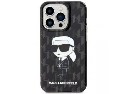 Original faceplate case KARL LAGERFELD KLHCP15LHNKMKLK for iPhone 15 PRO (Ikonik Monogram / black)