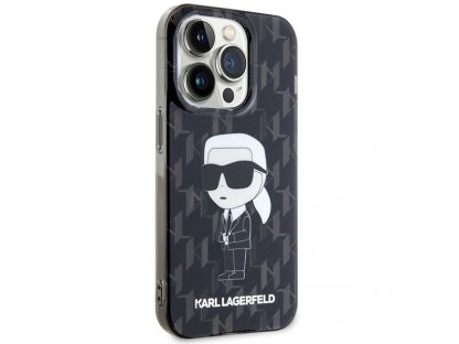 Original faceplate case KARL LAGERFELD KLHCP15LHNKMKLK for iPhone 15 PRO (Ikonik Monogram / black)