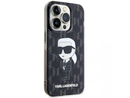 Original faceplate case KARL LAGERFELD KLHCP15XHNKMKLK for iPhone 15 PRO MAX (Ikonik Monogram / black)