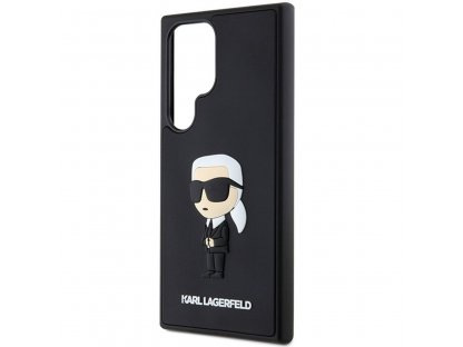 Pouzdro KARL LAGERFELD (3D RUBBER IKONIK NFT) pro SASMSUNG S24 Ultra - černé