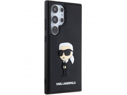 Pouzdro KARL LAGERFELD (3D RUBBER IKONIK NFT) pro SASMSUNG S24 Ultra - černé