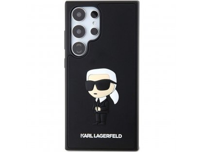 Pouzdro KARL LAGERFELD (3D RUBBER IKONIK NFT) pro SASMSUNG S24 Ultra - černé