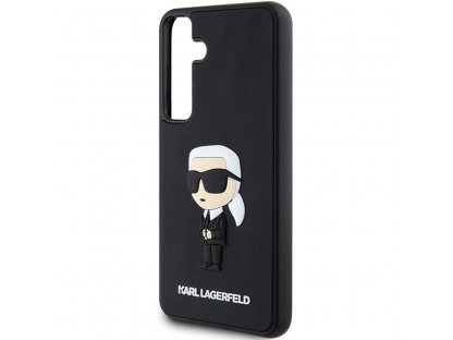 Kryt KARL LAGERFELD (3D RUBBER IKONIK NFT) pro SASMSUNG S24 Plus - černý