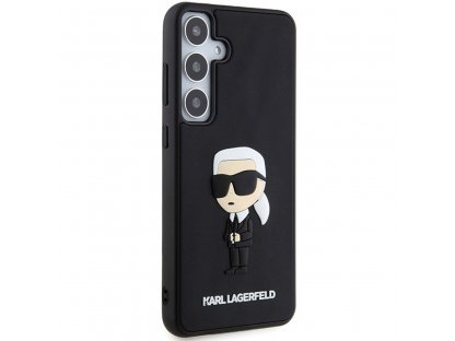 Kryt KARL LAGERFELD (3D RUBBER IKONIK NFT) pro SASMSUNG S24 Plus - černý