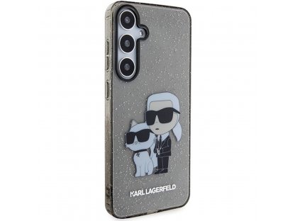 Pouzdro KARL LAGERFELD (IML GLIT NFT K&amp;C) pro SASMSUNG S24 Plus - černé