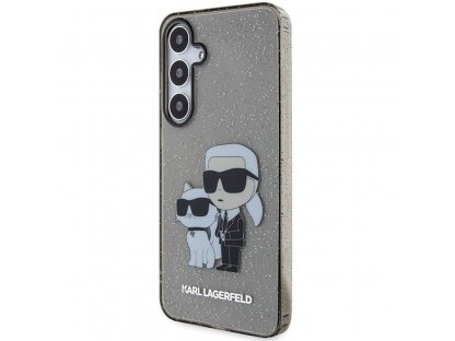 Pouzdro KARL LAGERFELD (IML GLIT NFT K&amp;C) pro SASMSUNG S24 Plus - černé