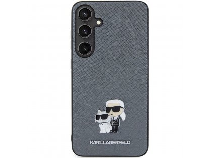 Pouzdro KARL LAGERFELD (SAFFIANO KC PIN) pro SASMSUNG S24 Plus - šedé