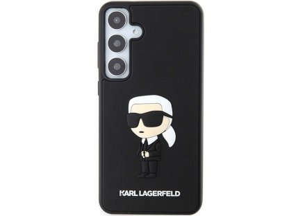 Pouzdro KARL LAGERFELD (3D RUBBER IKONIK NFT) pro SASMSUNG S24 - černé