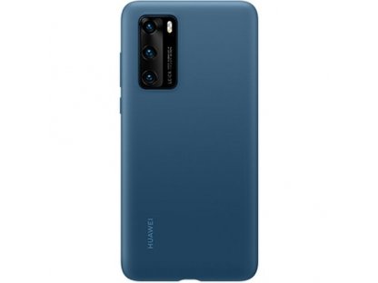 Original Silikonové pouzdro pro Huawei P40 modré (EU Blister)