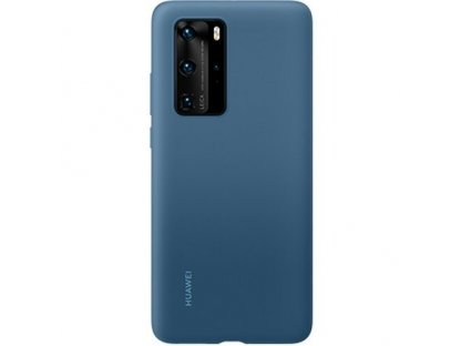 Original Silikonové pouzdro pro Huawei P40 Pro modré (EU Blister)