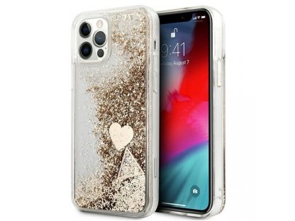 Originální zadní kryt pro iPhone 12/12 Pro zlatý Glitter Charms