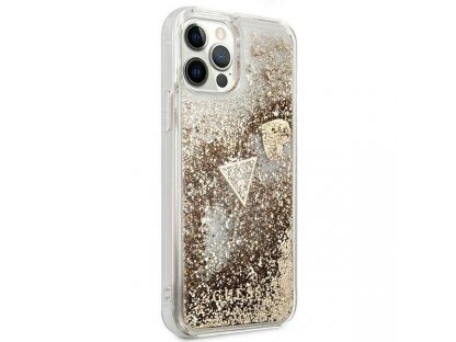 Originální zadní kryt pro iPhone 12/12 Pro zlatý Glitter Charms