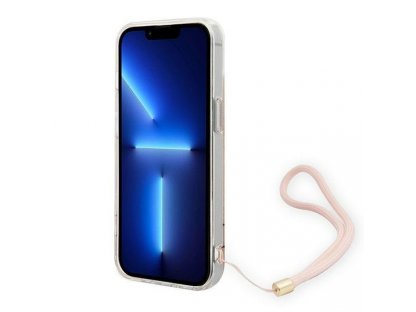 Originální zadní kryt pro iPhone 14 6,1" růžový 4G Print Strap