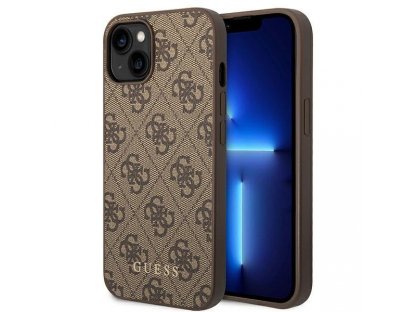 Originální zadní kryt pro iPhone 14 Plus 6,7" hnědý 4G Metal Gold Logo