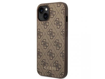 Originální zadní kryt pro iPhone 14 Plus 6,7" hnědý 4G Metal Gold Logo