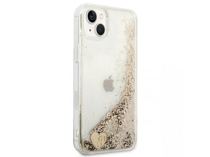 Originální zadní kryt pro iPhone 14 Plus 6,7" zlatý Glitter Charms