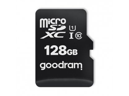 Paměťová karta Goodram Microcard 128 GB micro SD XC UHS-I class 10, SD adaptér (M1AA-01280R12)