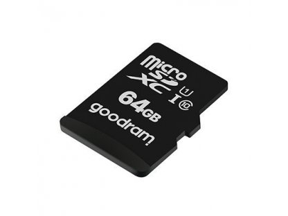 Paměťová karta Goodram Microcard 64 GB micro SD XC UHS-I class 10, SD adaptér (M1AA-0640R12)