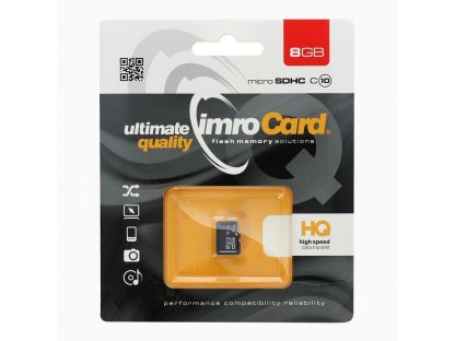Paměťová karta microSD 8GB bez SD adaptéru - UHS CLASS 10